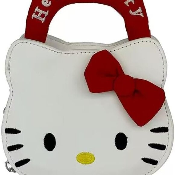 Accessories - Cute Kitty Crossbody Bag Leather Small Purse Zipper Gifts for Her